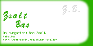 zsolt bas business card